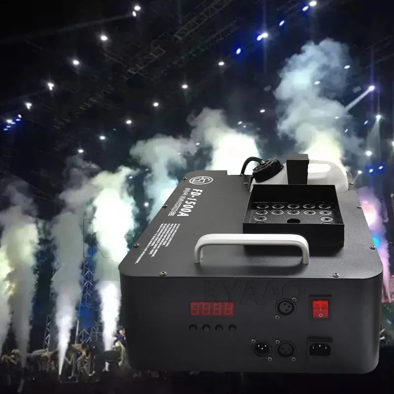 Fast Shipping 1500W LED Air Column Machine DJ Wedding Event Wireless Smoke Generator Device Nightclub Bar Disco Fog Machine