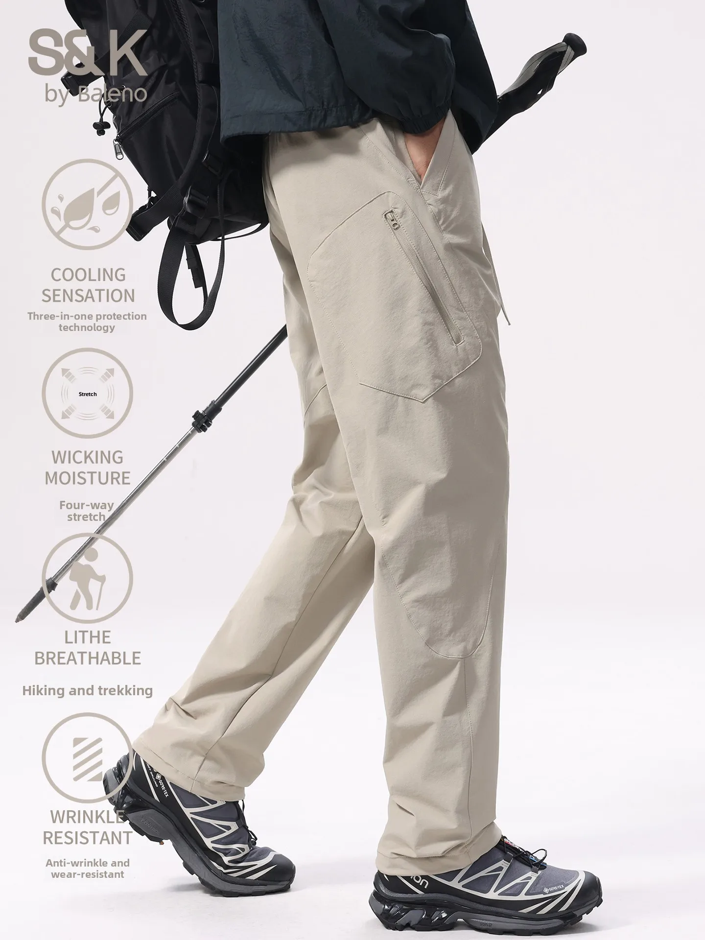 Men's Outdoor Casual Pants Straight Leg Three-Proof Comfortable New Arrival Fall 2026 Loose Fit Sports Long Trousers
