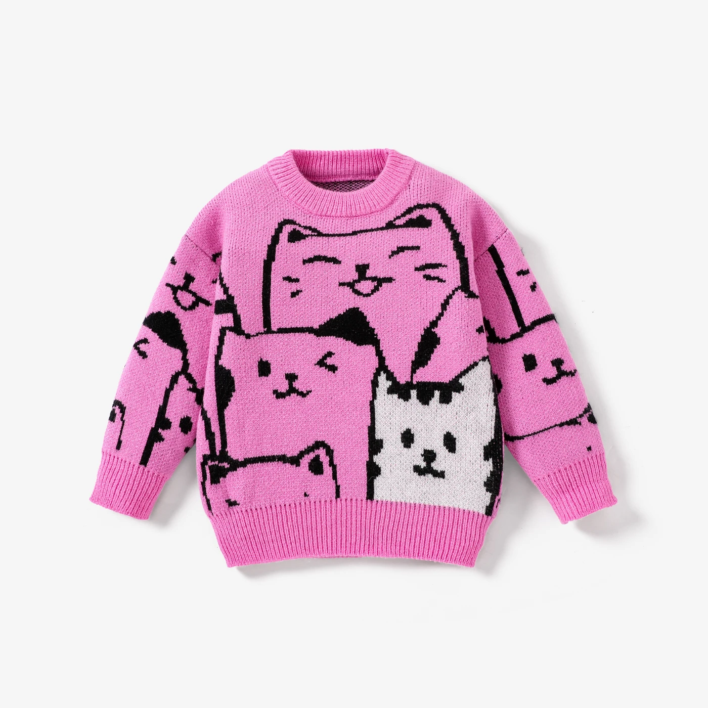 

PatPat Toddler Girl Childlike Cute Cat Sweater