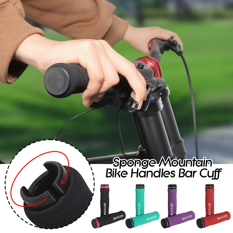 

Ergonomic Mountain Bike Grips - Soft Sponge Handlebar Covers with Non-Slip Design | Comfortable MTB Bicycle Accessories