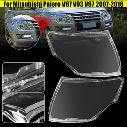 Car Lamp Cover Headlamp Cover Shell Transparent Lampshade Headlight Cover Lens Glass For Mitsubishi Pajero V87 V93 V97 2003-2018