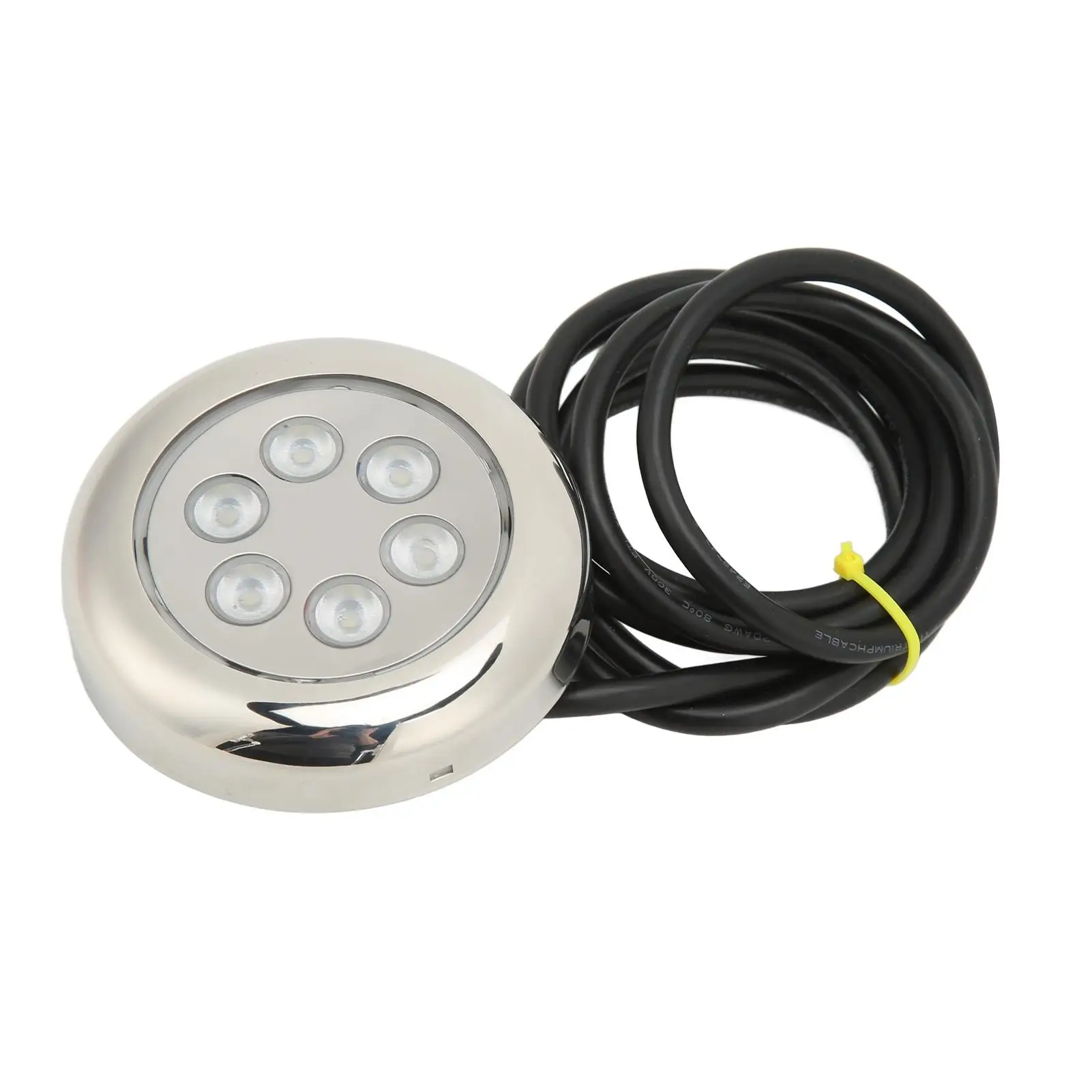 Luz LED subacuática de 3,5 pulgadas, lámpara de montaje en superficie impermeable para yate, 12V-24VDC