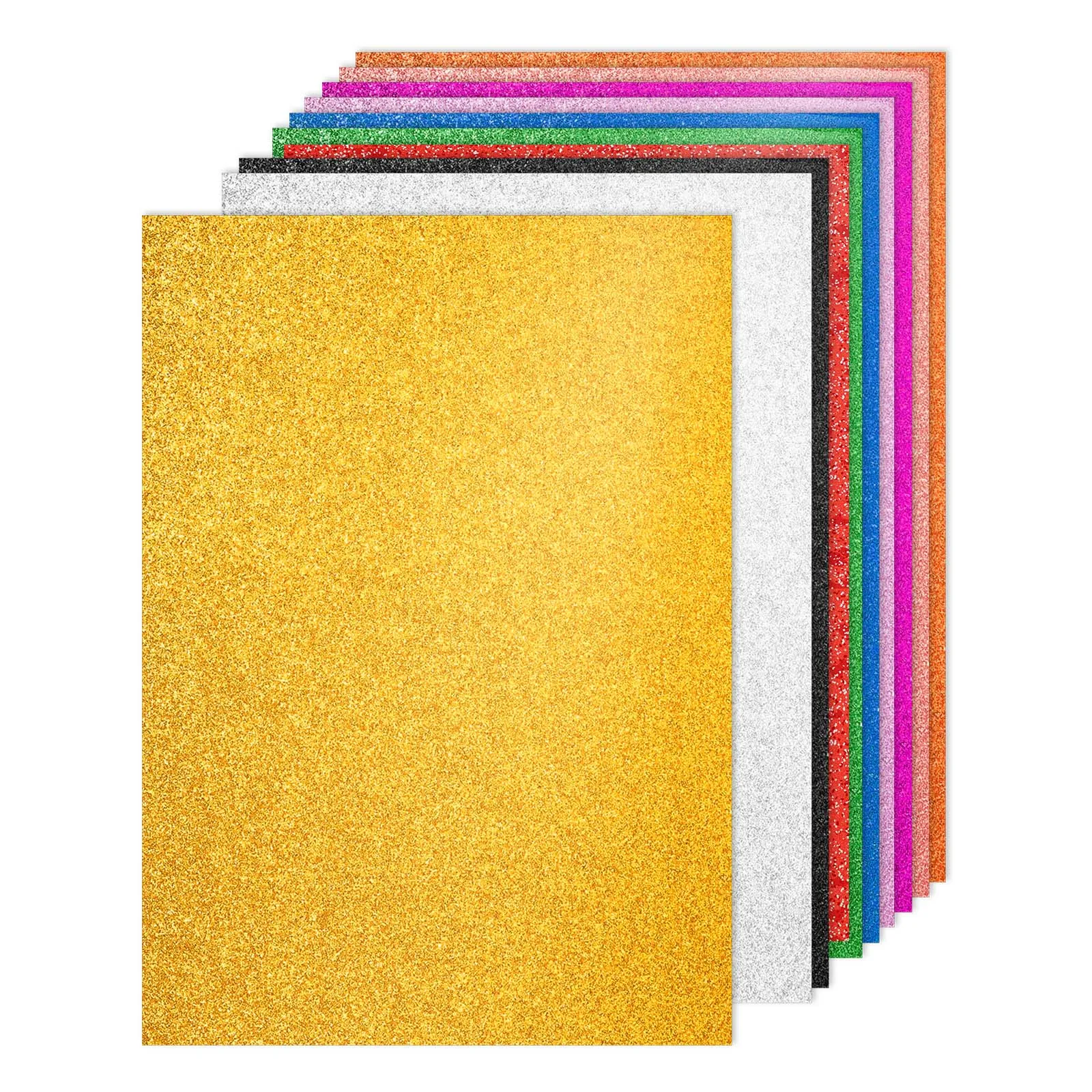 60Sheets Glitter Cardstock A4 Glitter Paper Card Stock Shiny Scrapbook 250gsm Sparkly Paper Large Shimmer for Scrapbook DIY Art
