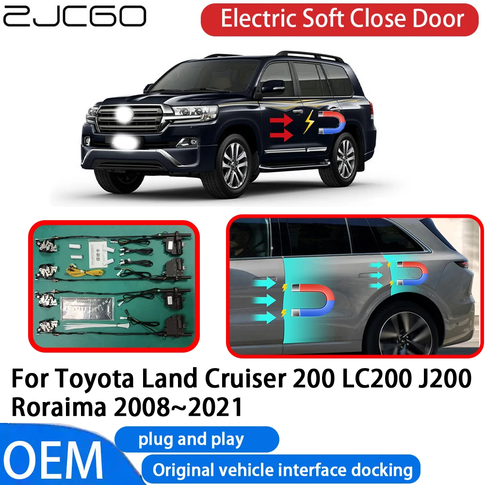 for Toyota Land Cruiser 200 LC200 J200 Roraima 2008-2021 Car Automatic Electric Soft Close Door Closer System OEM Plug and Play