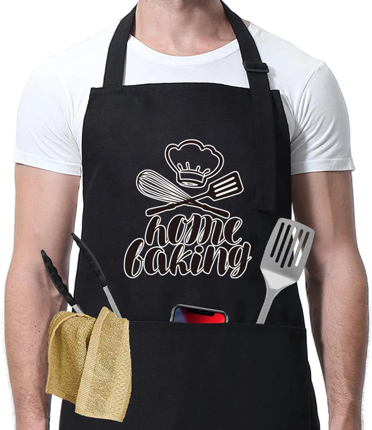 Apron Black Kitchen Cooking Customized Anti fouling Anti-oil Household Cute Apron Sleeveless Work Clothes