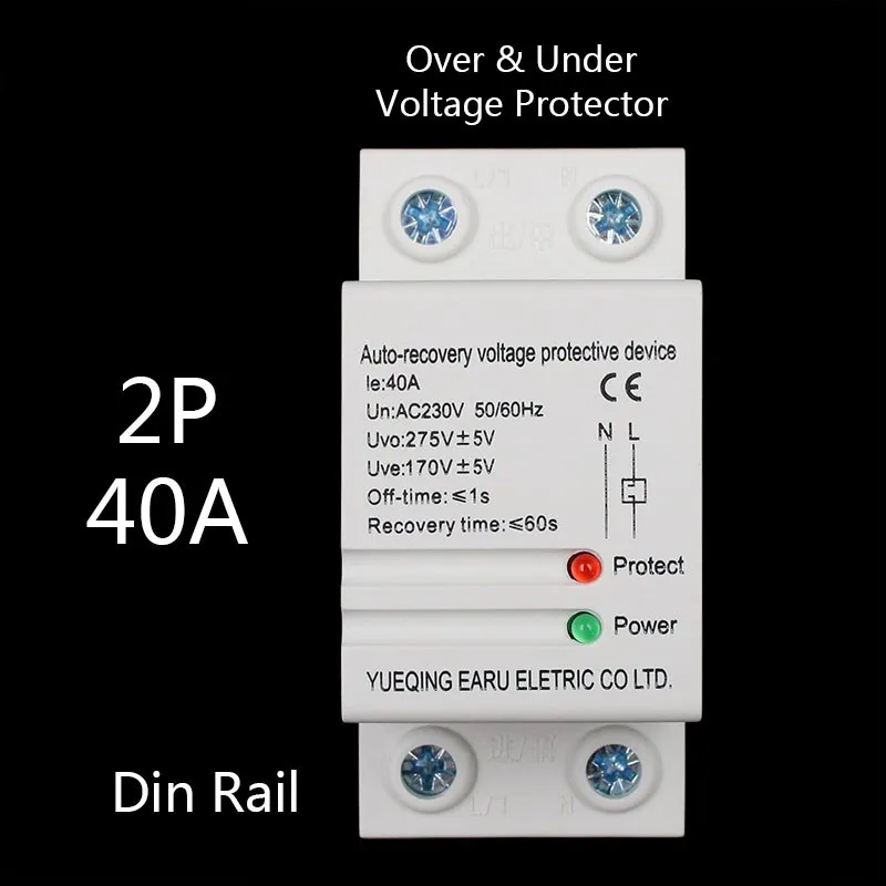 Automatic 220 v from multiple owe calender when overload protector 40 a super high and low voltage control switch