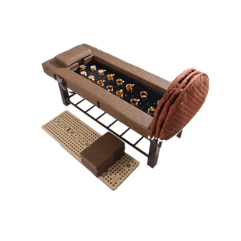 

Smoke-Free Moxibustion Bed Iron Stand Massage Therapy Bed Massage Sofa Jade Slate Beauty Salon