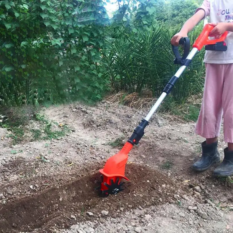 20V Cordless Handheld Tiller Garden Cultivator Electric Tool Professional Portable Design For Soil Loosening And Gardening Work