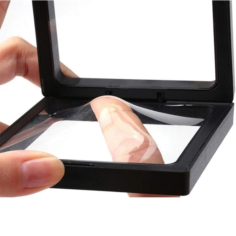 Challenge Coin Display Stand 3D Floating Transparent Phone Case Jewelry Specimen Military Medal Stand Frame Wholesale