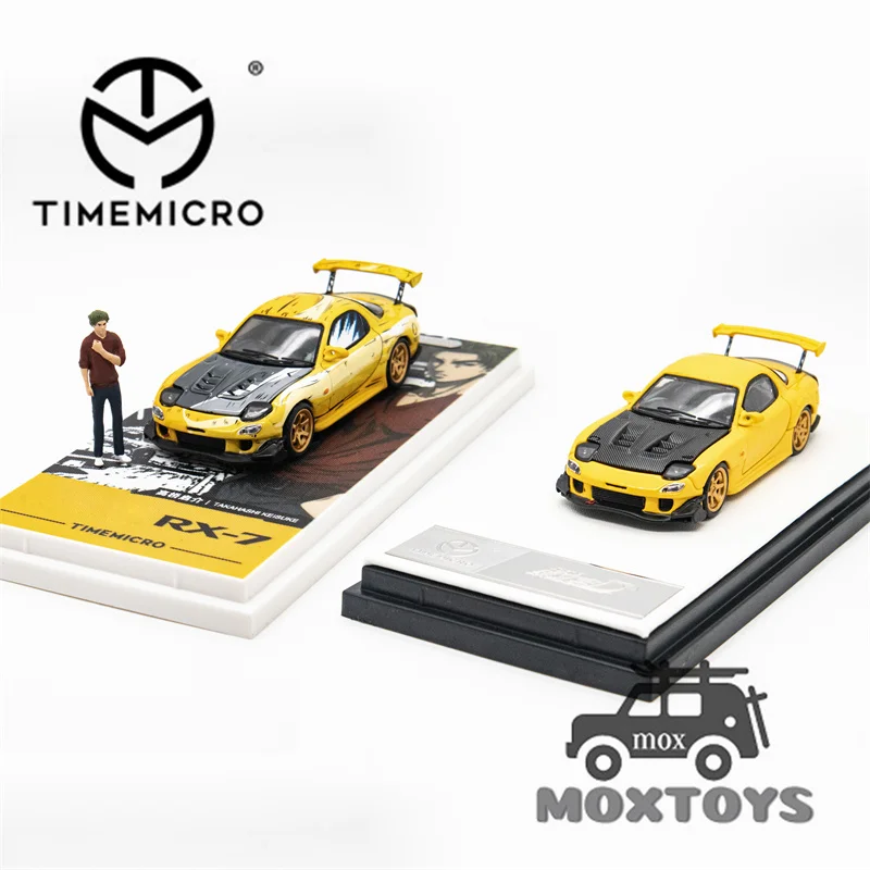 Time Micro 1:64 RX-7 Initial D Comics Limited999 Diecast Model Car