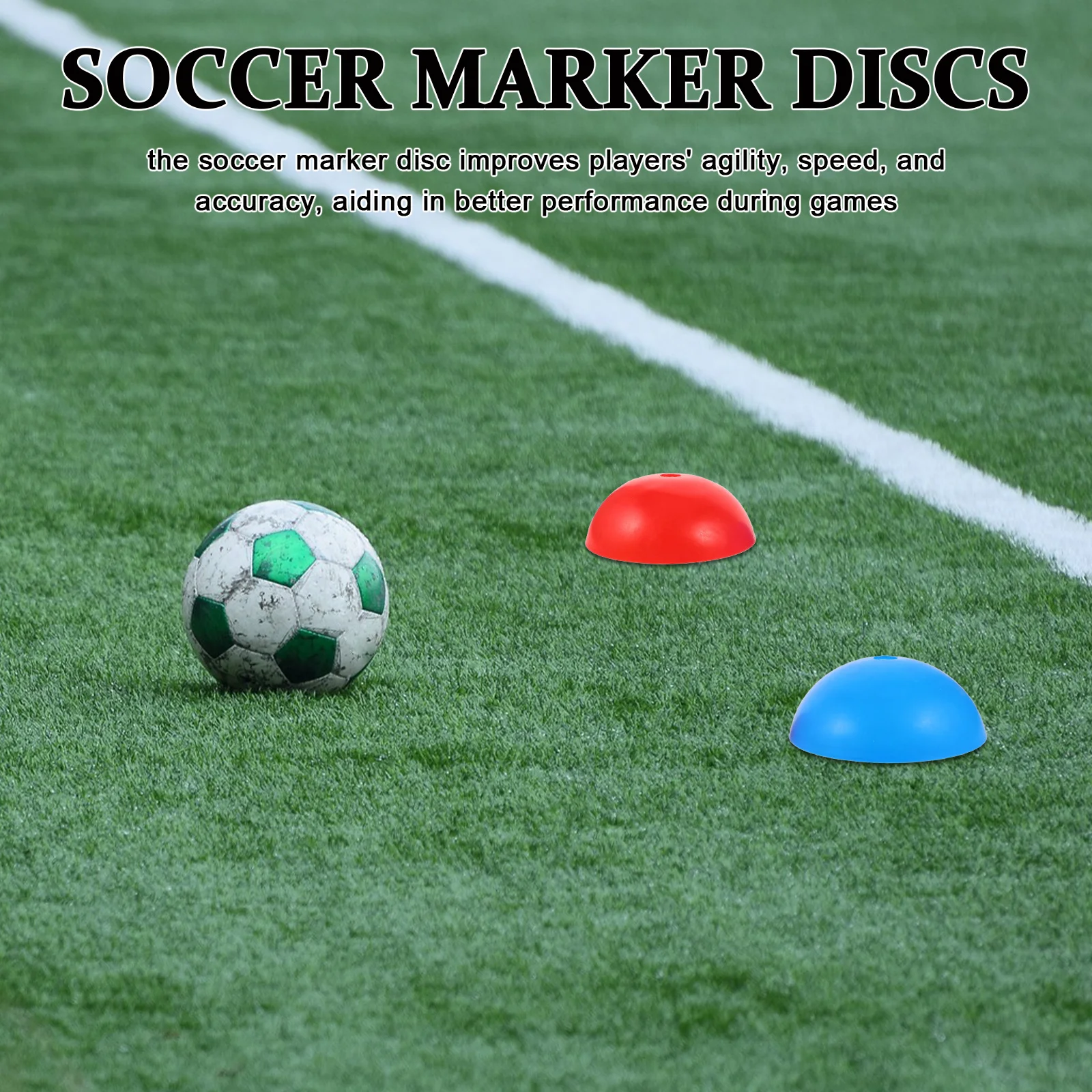 5 Stück Feldmarkierungsscheibenkegel für Fußball-Fußball-Trainingsgeräte, Bohrer, Beweglichkeit, Geschwindigkeitsverbesserung, Übungswerkzeuge
