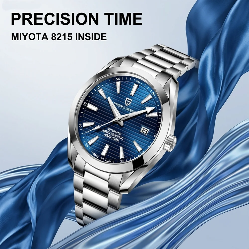 PAGANI DESIGN A150 40MM Men's Luxury Automatic Mechanical Watch Sapphire Glass Stainless Steel 100M Waterproof Reloj Hombre
