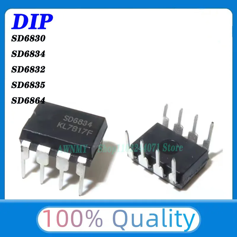 5pcs/lot New SD6830 SD6832 SD6834 SD6835 SD6864 DIP8 power chip IC