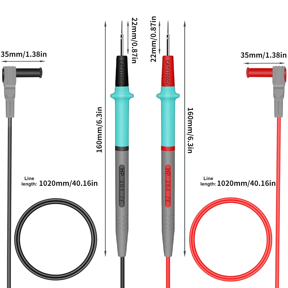 100V 20A Multimeter Test Pen Accessories High Quality Probes Universal Silicone Pen Frostproof High Temperature Test Leads