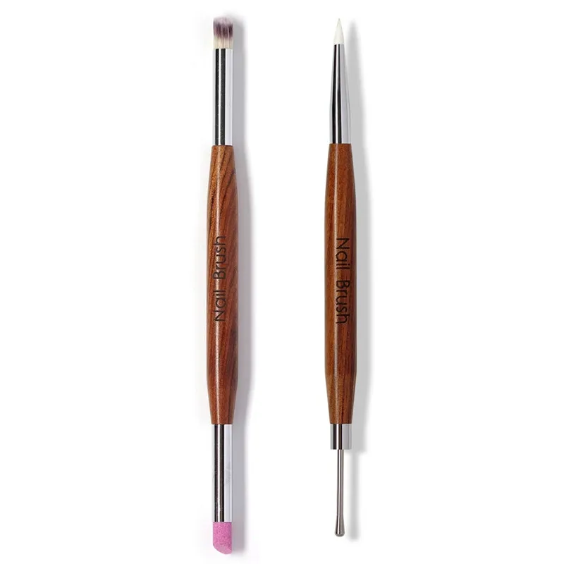 2 สไตล์คู่หัวเล็บ UV เจล Gradient สีเล็บอะคริลิคขัดเจลเล็บเล็บเครื่องมือ