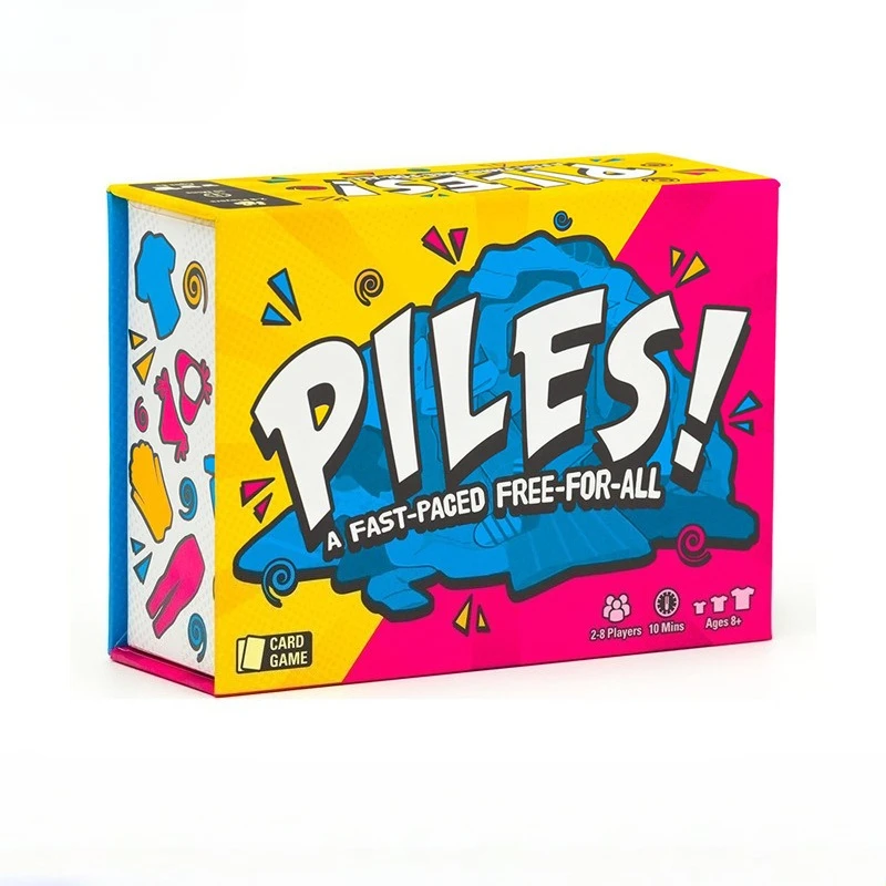 Stacking Card Game Entertaining Clothing Cards Folding Clothes Poker Piles Games for Family Gatherings Holiday Entertainment view 2