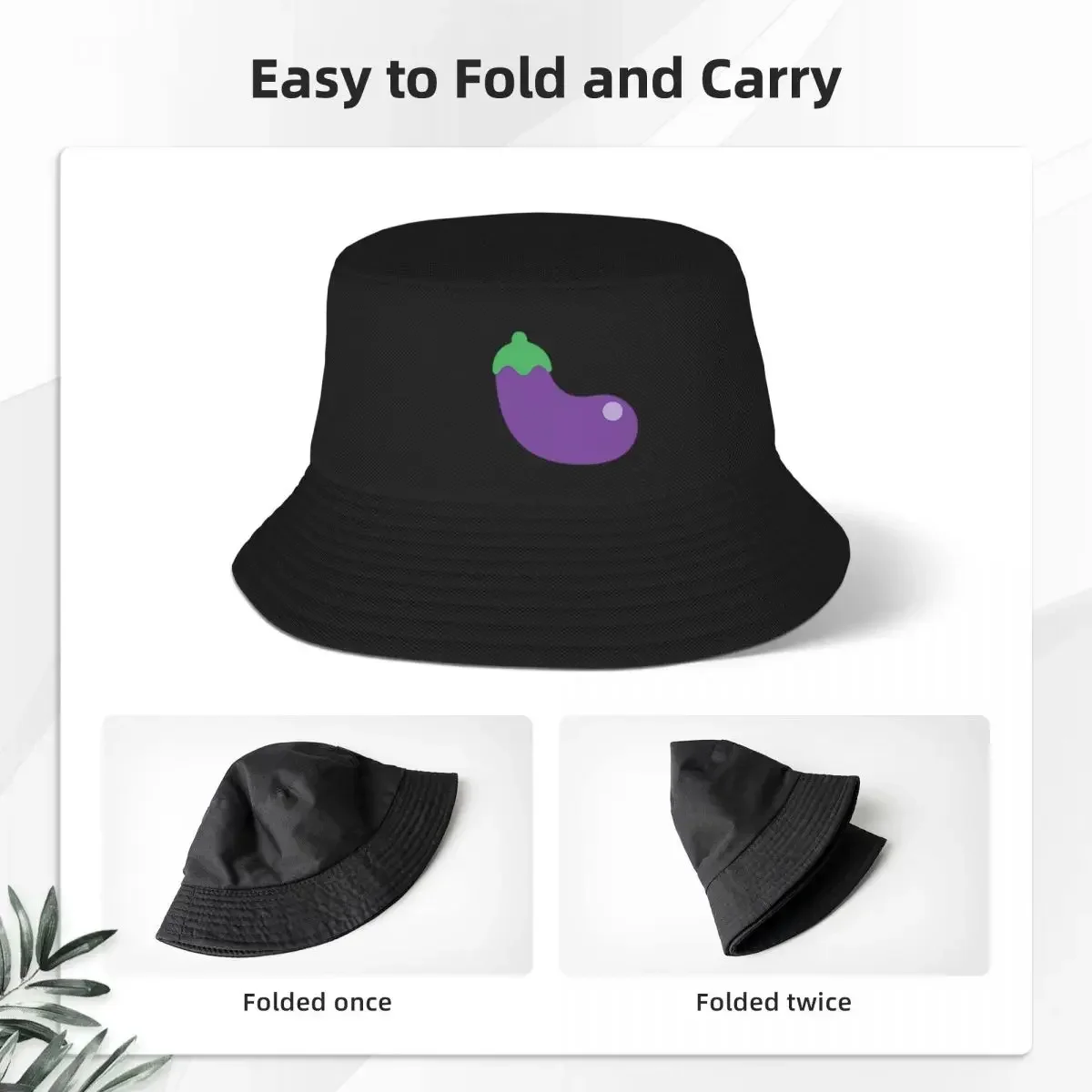 Eggplant Bucket Hats Panama For Kids Bob Hats Autumn Fisherman Hats Summer Beach Fishing Unisex Caps