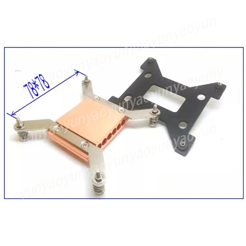 Copper 6 Hole Clip for 6mm Heat Pipe, Precision Holding Plate for CPU Cooler, PC Radiator Clamp