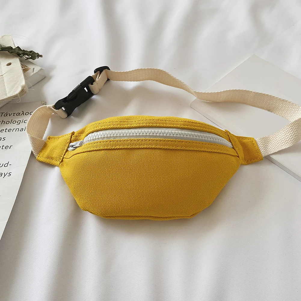 

Детская поясная сумка для женщин и девочек, парусиновая повседневная нагрудная сумка, детский поясной кошелек