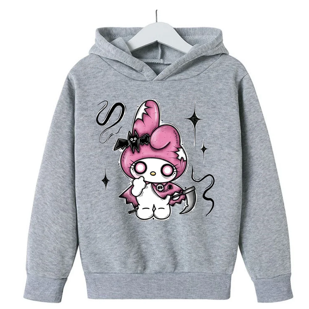 

Кавайная детская модная осенняя одежда Hello Kitty для девочек свитшот для маленьких девочек Детская Толстовка Повседневная Спортивная одежда для малышей