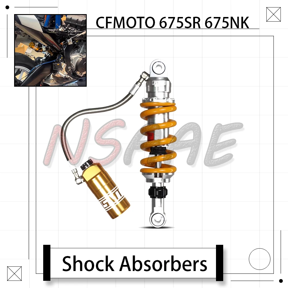 Fit for CFMOTO 675SR SR-R 675SRR 675 SR 675NK NK675 675 NK Motorcycle Raise/Lower Rear Shock Absorber Adjustable Shock