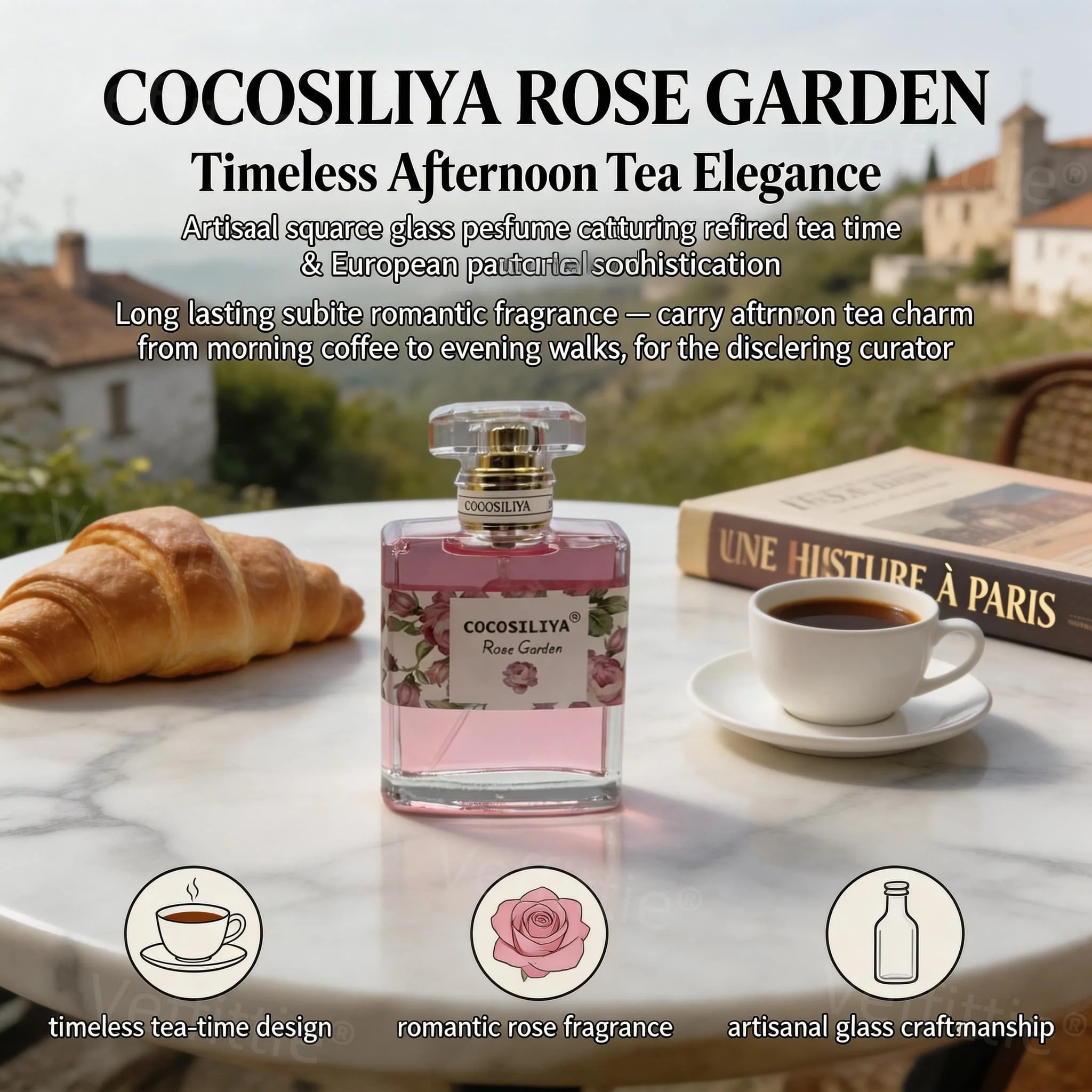 

Urban Daily Rose Citrus-Woody Poise Eau De Parfum, 1.7oz Pink Floral Bottle, City Wear, Polished Oakwood Essence for Modern Days