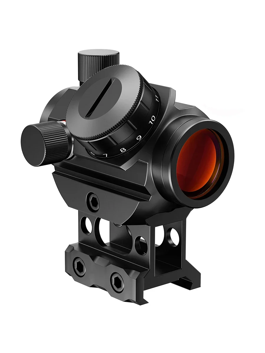 1x20mm Rotpunktvisier 4 MOA Rotpunkt-Jagdzielfernrohr mit 1 Zoll Erhöhungshalterung