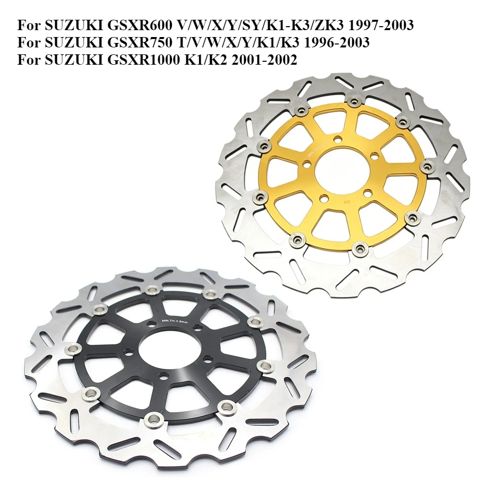 320mm 5MM Motorcycle Front Brake Disc Rotor For SUZUKI GSXR1000 K1 K2 2001 2002 GSXR600 K1 K2 K3 1997-2003 GSXR750 1996-2003