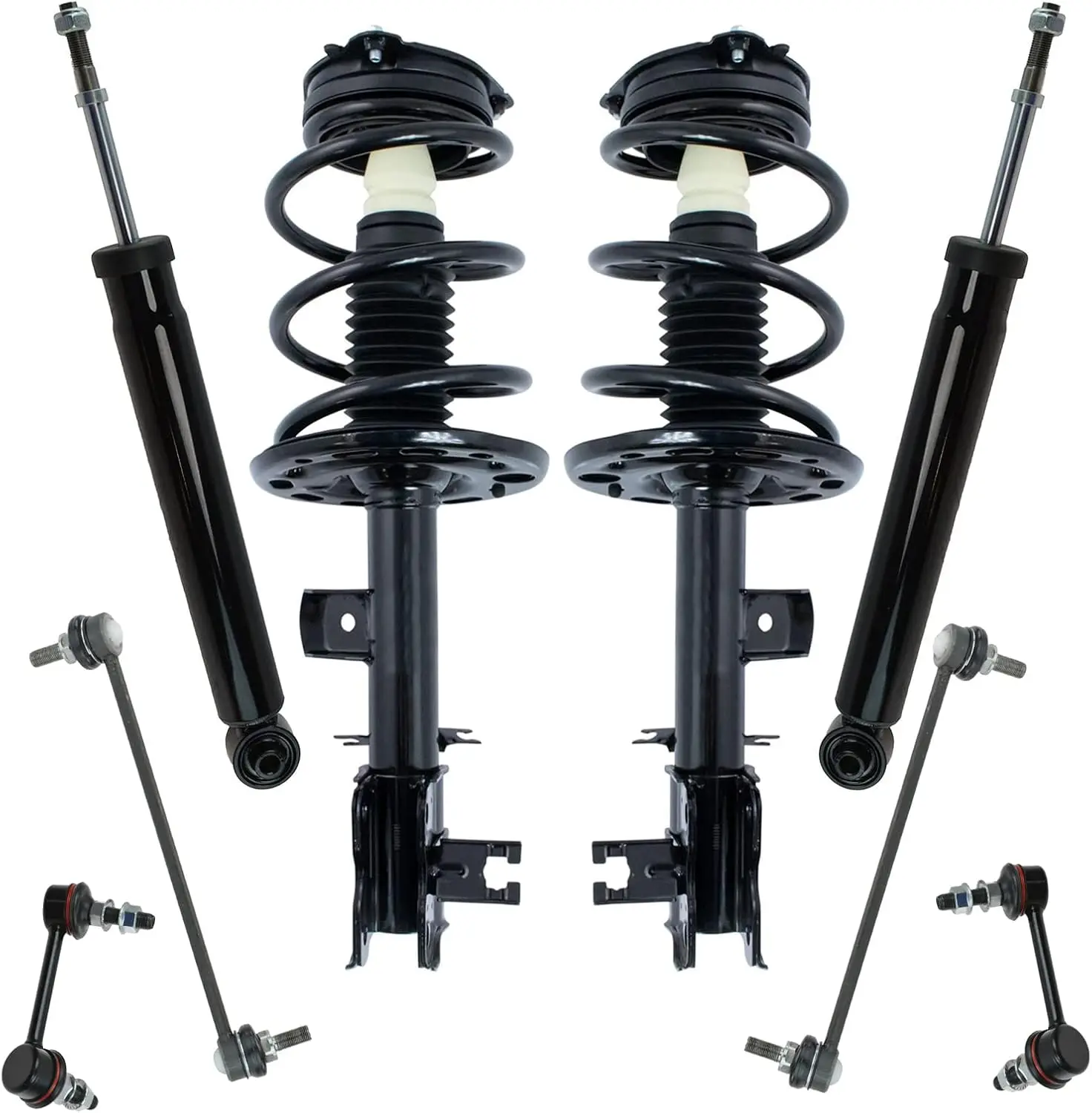 

Комплект передней и задней подвески. Полный комплект стойки и винтовой пружины в сборе. Амортизатор, стабилизатор поперечной устойчивости. Совместимость с 2009 г.