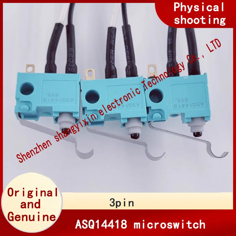 

ASQ14418 водонепроницаемый микровыключатель, устанавливаемый на автомобиле, ограничение хода, 3-контактная изогнутая ручка с проводом