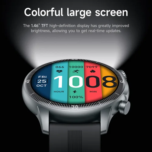 Imagen 2 del producto HOCO 1,46 TFT pantalla táctil reloj inteligente Bluetooth 5,3 versión de llamada soporte sueño ritmo cardíaco monitoreo de oxígeno en sangre relojes deportivos