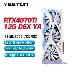 Yeston New RTX4070Ti SUPER 16G/RTX4070TI-12G Graphics Card GDDR6X NVIDIA 5NM 256Bit 16Pin Video Card placa de video PCI 4.0