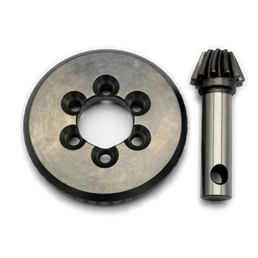 Hard Chrome Steel Front or Rear Spiral Cut Differential Ring and Pinion Gear 43/12T for Axial 1/6 SCX6 AXI252007