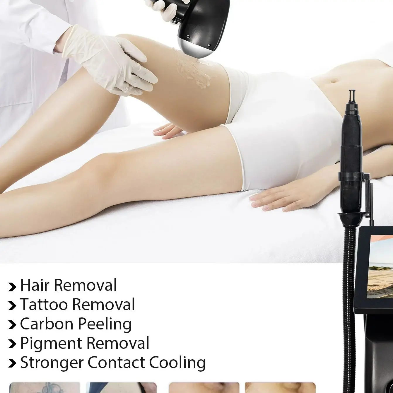 

Лазерный аппарат 2-в-1 для удаления волос и татуировок (4200 Вт): диодный александритовый и пикосекундный лазер с охлаждением, безболезненное и перманентное решение