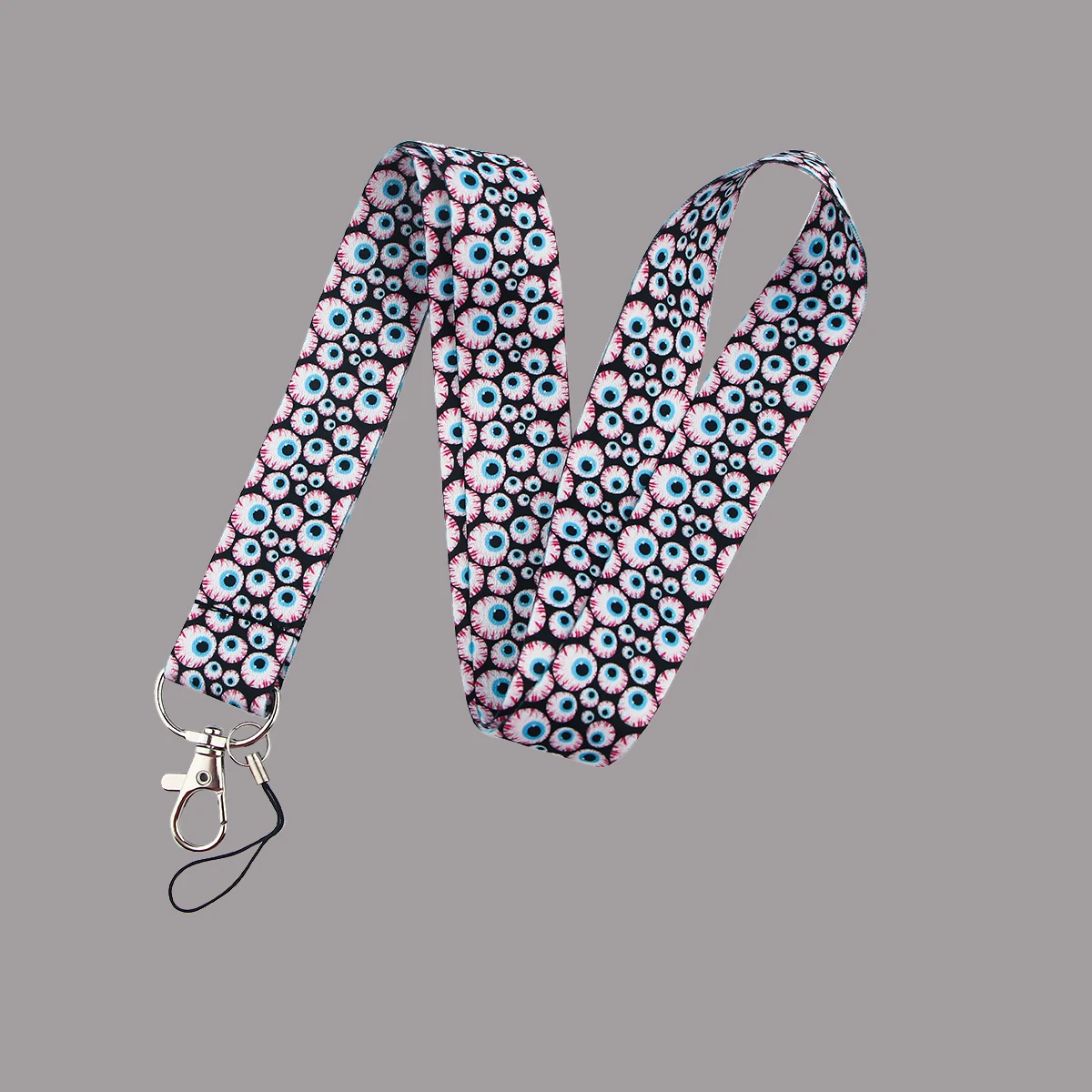 

Human Organs Eyes Lanyards For Key Neck Strap Gym Keychain Cell Phone Key Holder Hanging Rope Keyrings Accessories Gifts