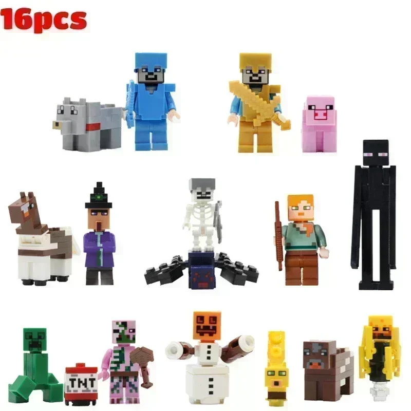 Minecrafts Neue Figur Bausatz Spielzeug Creeper für Lernspielzeug