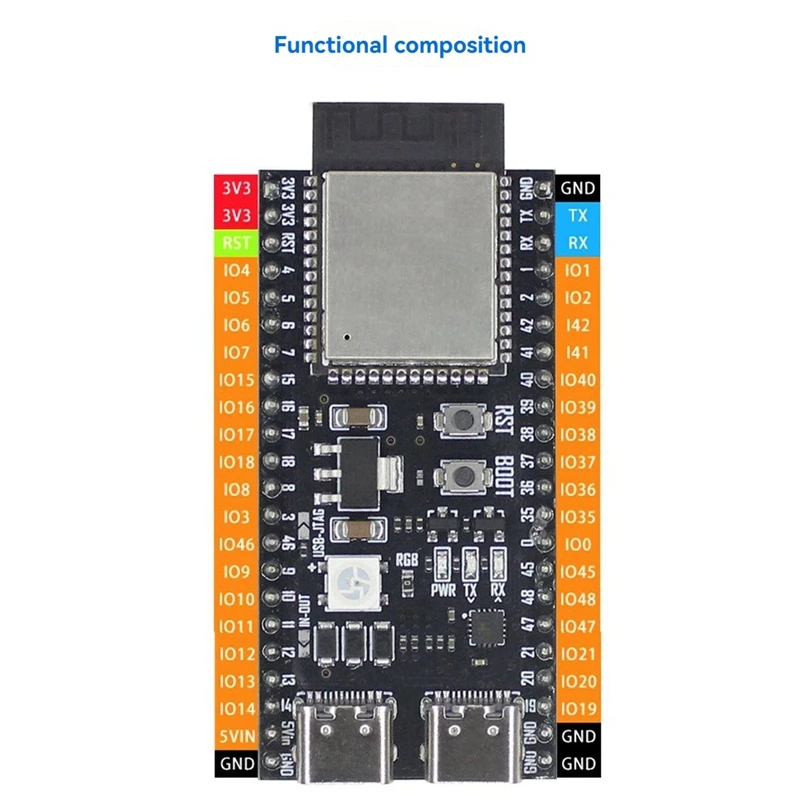 AI Voice Chat Robot ESP32-S3 Development Board Breadboard 3.5Mm Audio Finished Kit For Deepseek For Student Educational