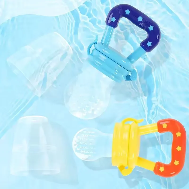 Baby Food Feeder Fruit Feeder Pacifier Infant Teething Toy Teether for Fresh Frozen Fruit - Silicone Nipple Includes All Sizes image 2