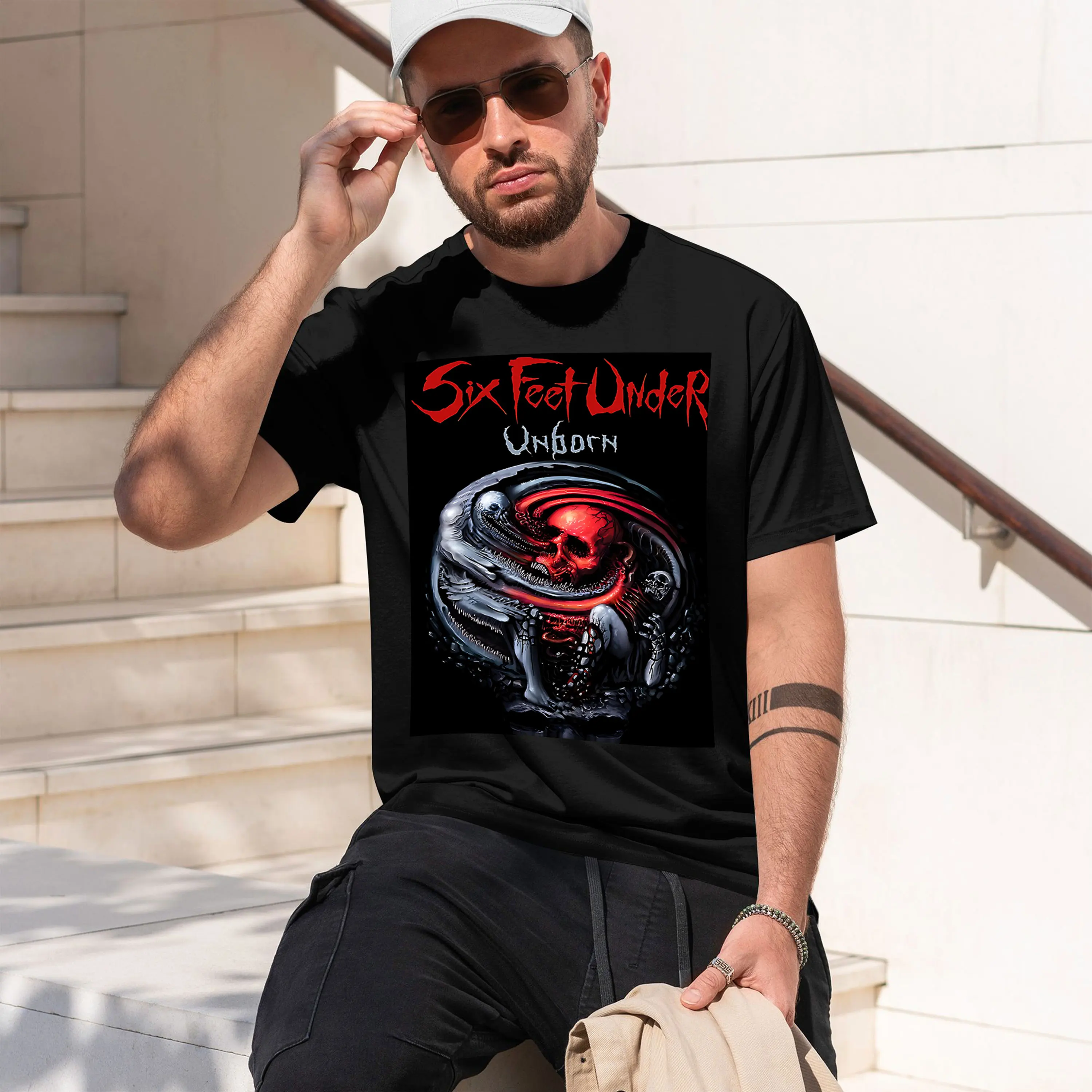 Undershirt Crew Neck - Six Feet Under – Unborn back