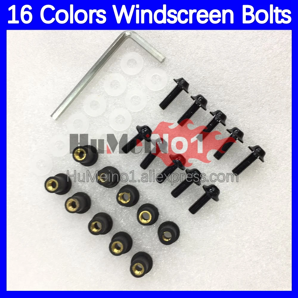 31pcs Motorcycle Windscreen Bolts For HONDA CBR893RR CBR900RR CBR893 RR 94 95 96 97 1994 1995 1996 1997 Windshield Screws Nuts