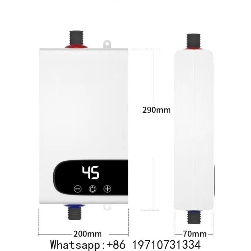 5500W Newest Water Heater Instant Water Heater Tankless Instantaneous Faucet Tap Kitchen Hot Water Crane LED Digital