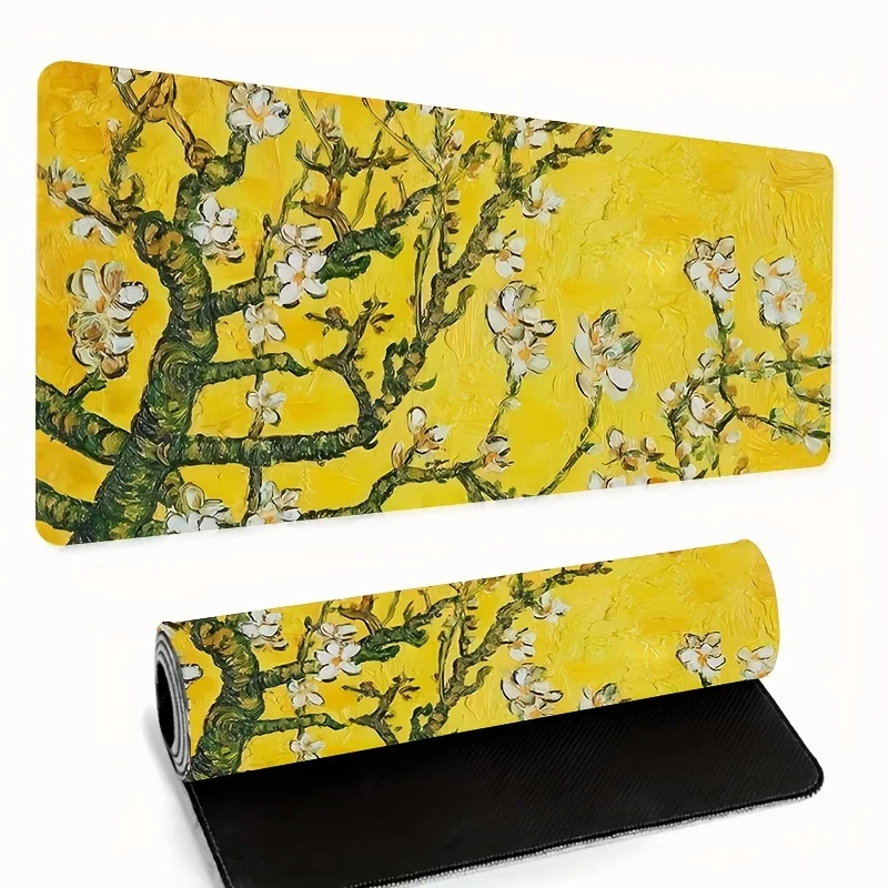 Extended Desk Mat Mouse Pad soft fabric surface non slip rubber base for gaming computer laptop keyboard desk durable pad for ke