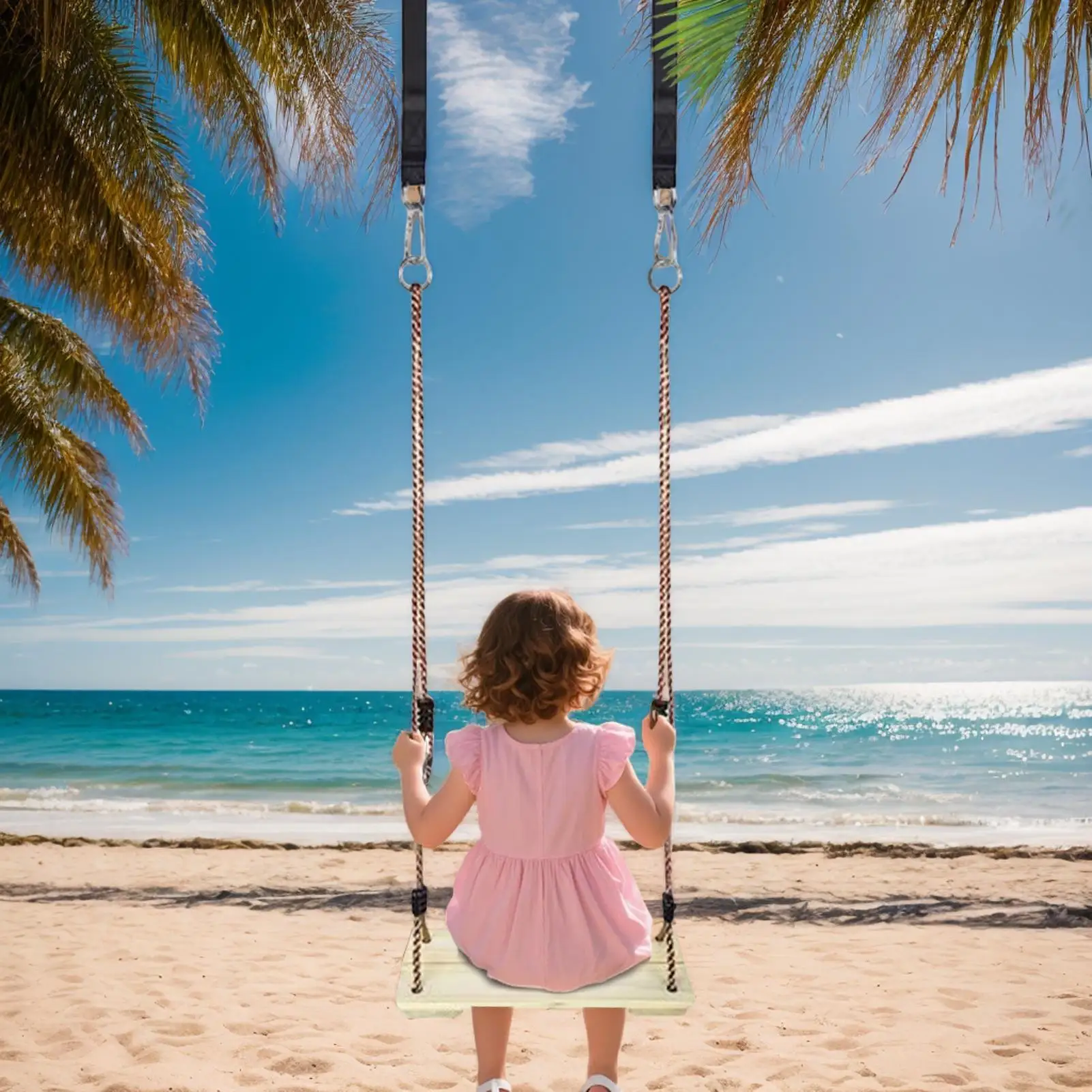 Houten schommel veranda schommel voor meisjesuitrusting Zware stoelstoelen voor achtertuin speeltuin tuin kinderkamer veranda