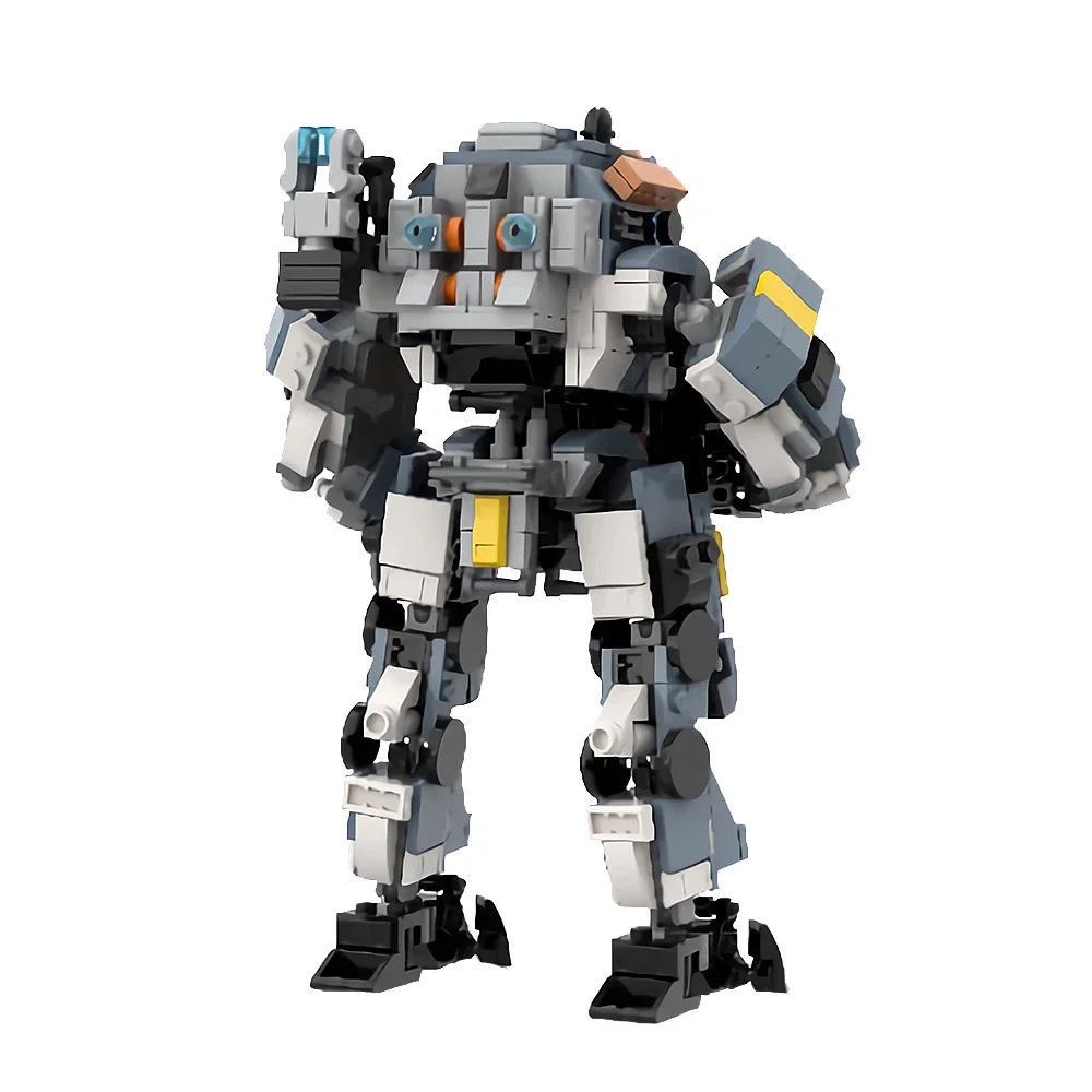 Gobricks moc jogo titanfalleds íon mech robô modelo blocos de construção mech guerreiro escara FS-1041 personagem tijolos brinquedo crianças presente