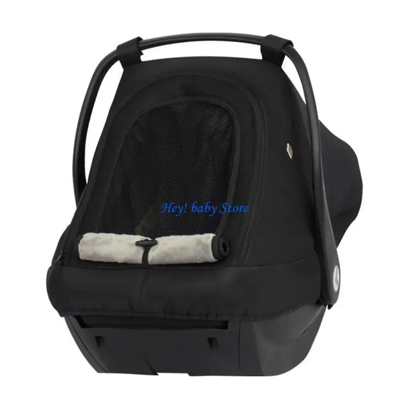 Q1FE Breathable Sun Protections Baby Bassinet Cover Oxford Fabric For Outdoor Infant Safety