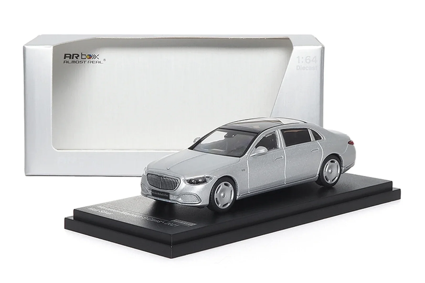 AR BOX 1:64 MB S Class Z223 2021 Blue-Gold /Silver limited600Model Car