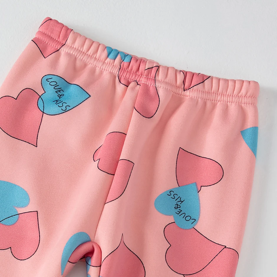 2-teiliges Herbst- und Winter-Kinder-Plüsch-dickes warmes Heim-Unterwäsche-Set für Jungen und Mädchen, lustige und niedliche Oberteile, bequeme Hosen – Detail 25