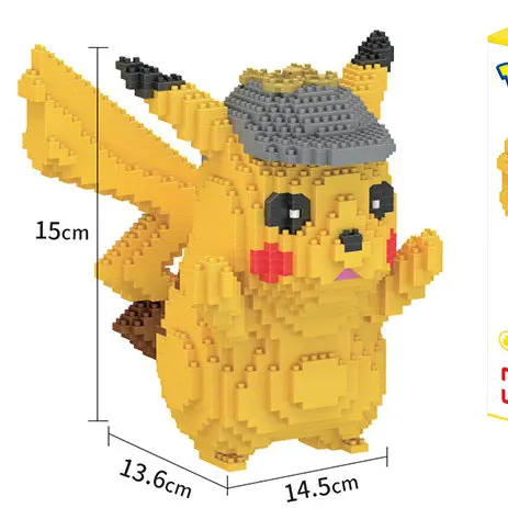 Pokemon Bausteine Kleine Cartoon Mini Block Pikachu Charizard Eevee Mewtwo Anime Montieren Action Modell Puppen Jungen Spielzeug – Detail 40