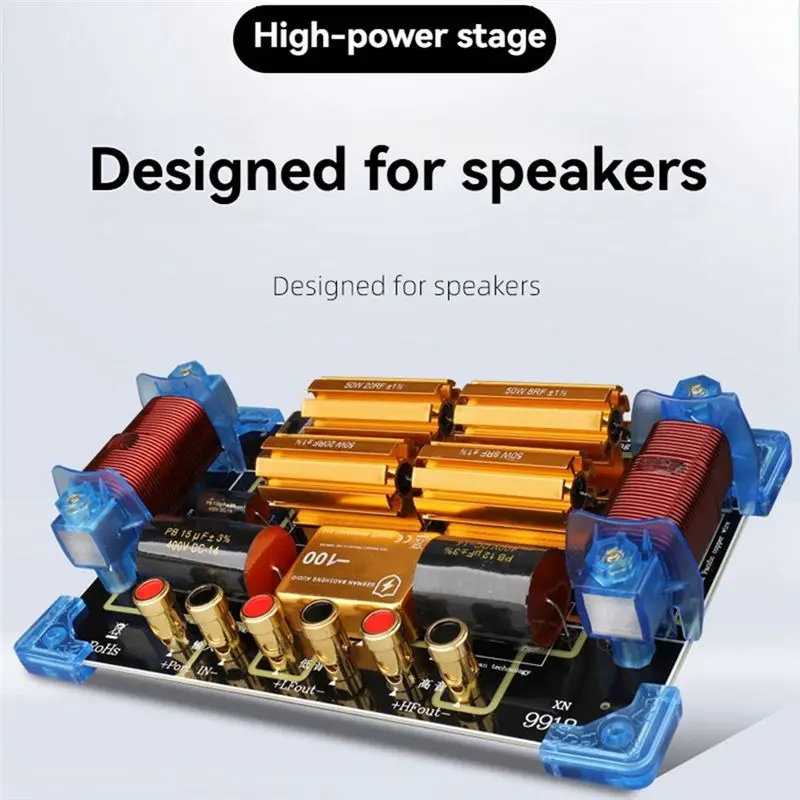 【Shop Now】2 Way Speaker Crossover 1800W High Power Two Frequency Divider One High One Low For Single 15 Inch/18 Inch Speaker