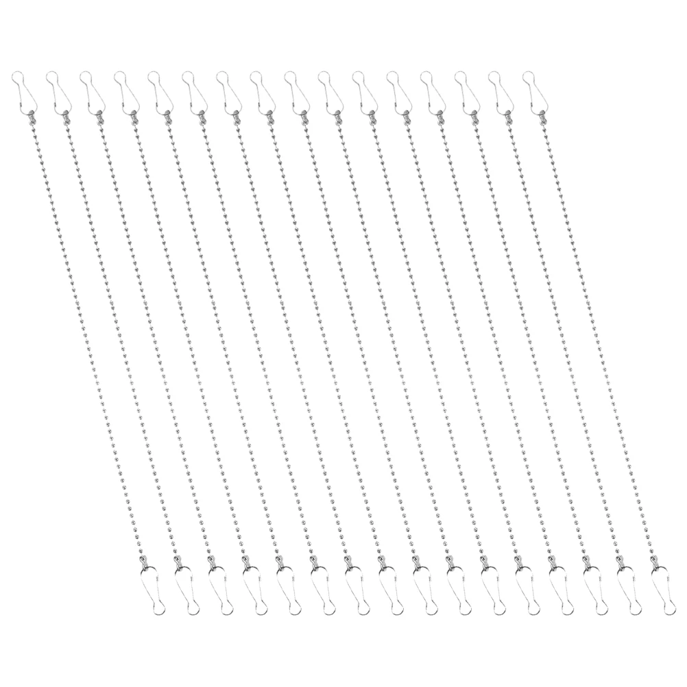 

24 Pcs Hanging Chains 52cm Solid Material Strong Hooks Plant Hangers Billboards Decor Accessories Chain